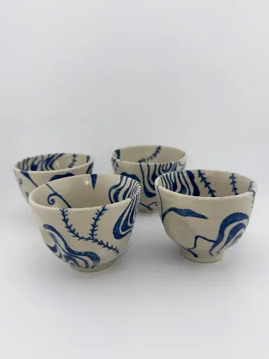 Tasses Feuillage lignes fluides